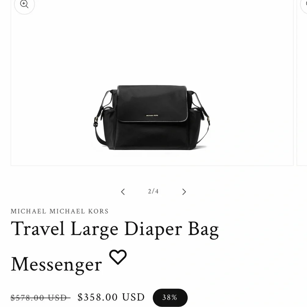 Michael Kors Jet Black Messenger Bag